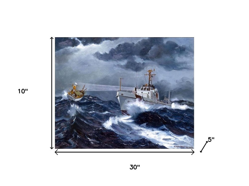 10" Unfinished Wood Hand Painted Model Boat HomeRoots