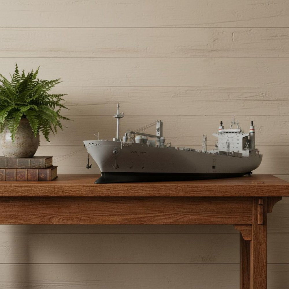 10" Unfinished Wood Hand Painted Model Boat HomeRoots