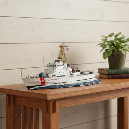 10" Unfinished Wood Hand Painted Model Boat HomeRoots