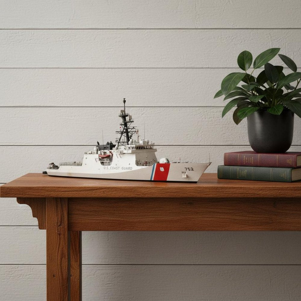 10" Unfinished Wood Hand Painted Model Boat HomeRoots