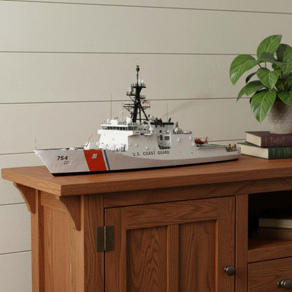 10" Unfinished Wood Hand Painted Model Boat HomeRoots