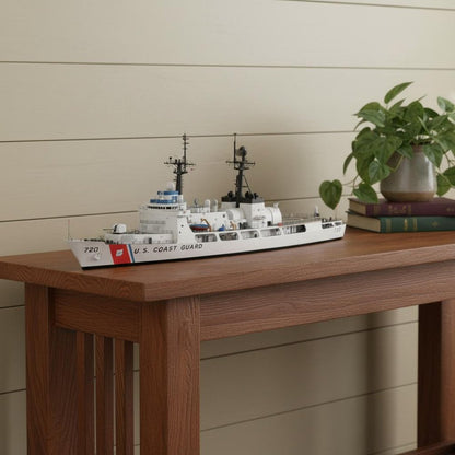10" Unfinished Wood Hand Painted Model Boat HomeRoots