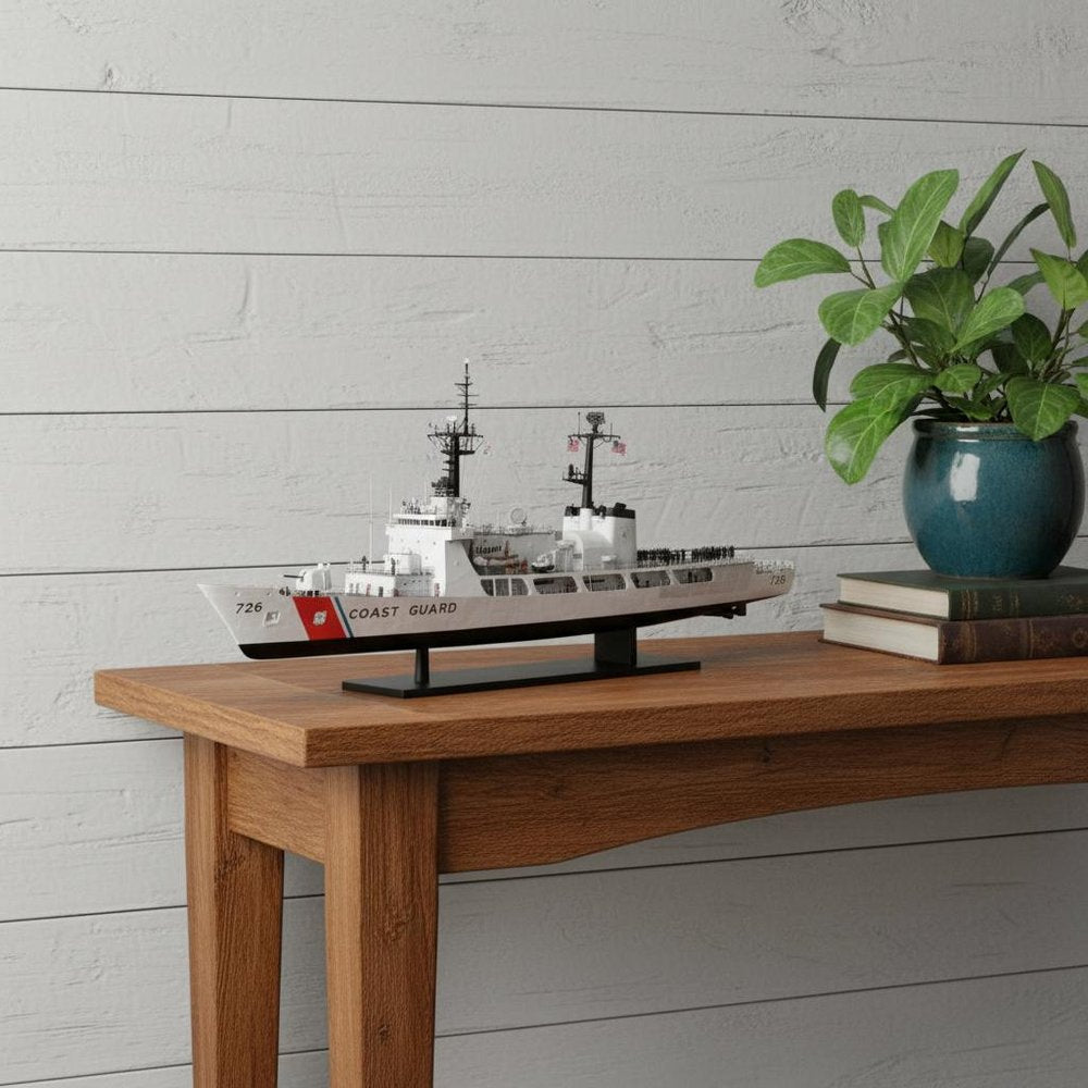10" Unfinished Wood Hand Painted Model Boat HomeRoots