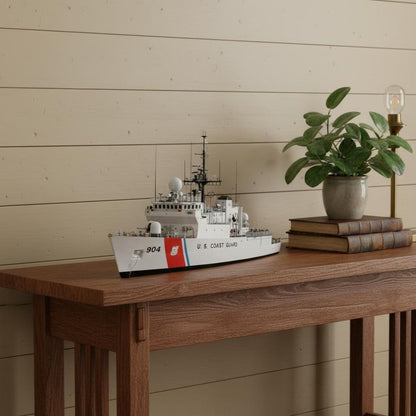 10" Unfinished Wood Hand Painted Model Boat HomeRoots