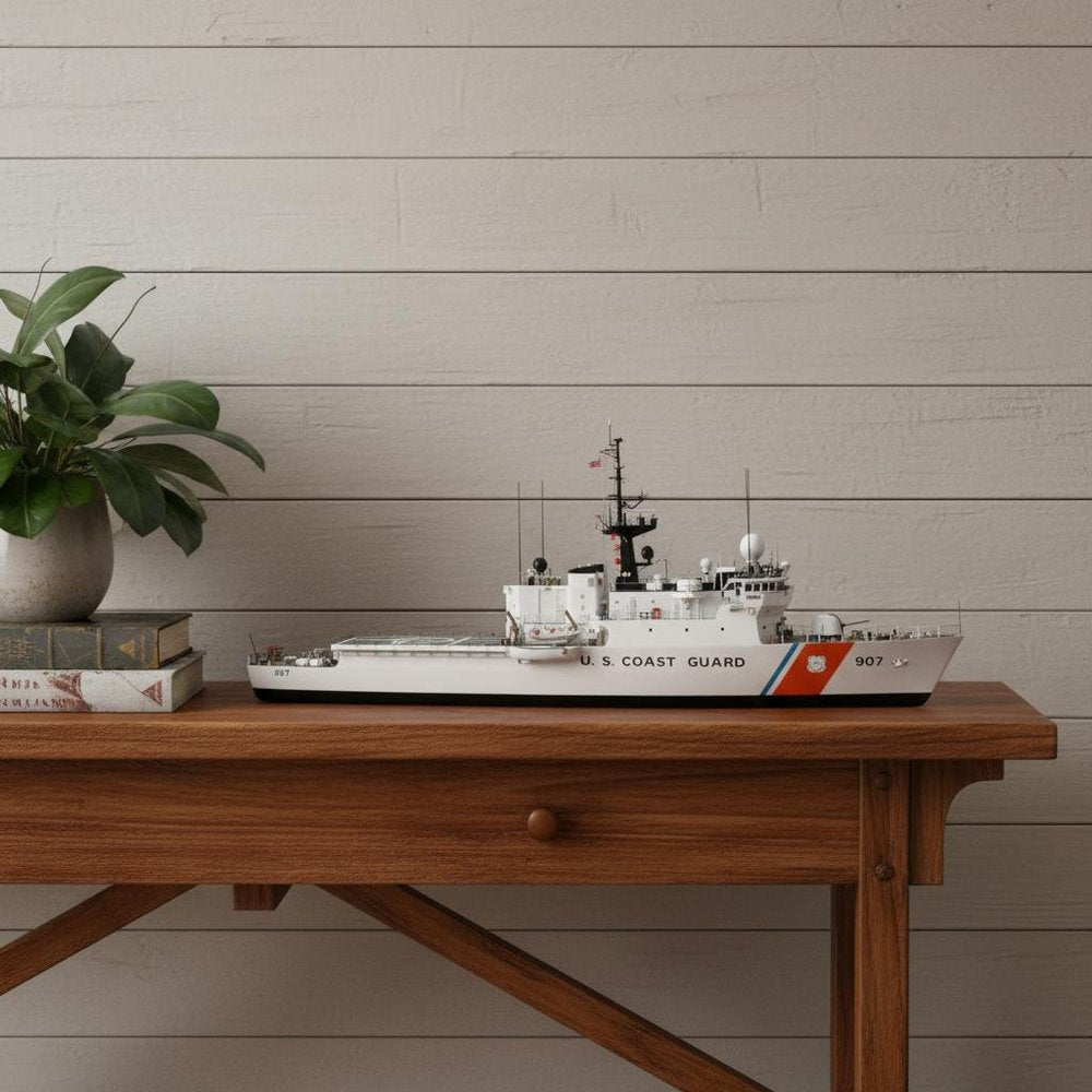 10" Unfinished Wood Hand Painted Model Boat HomeRoots