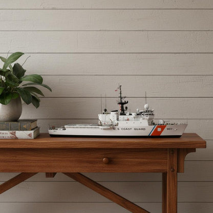 10" Unfinished Wood Hand Painted Model Boat HomeRoots