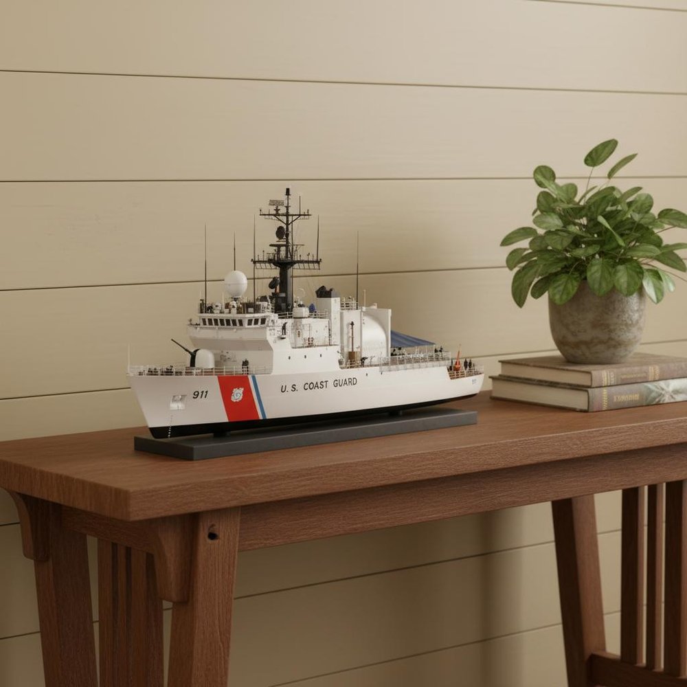 10" Unfinished Wood Hand Painted Model Boat HomeRoots