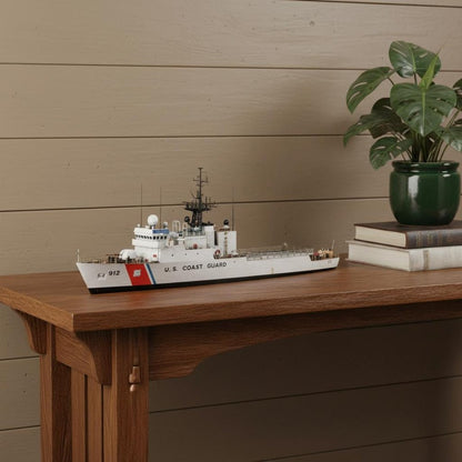 10" Unfinished Wood Hand Painted Model Boat HomeRoots