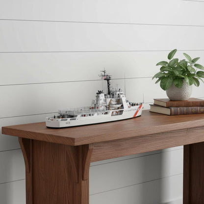 10" Unfinished Wood Hand Painted Model Boat HomeRoots