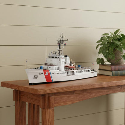 10" Unfinished Wood Hand Painted Model Boat HomeRoots