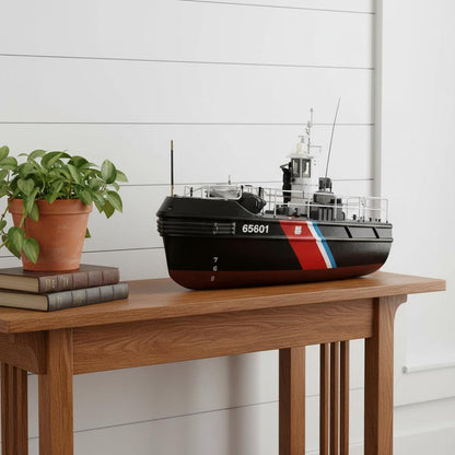 10" Unfinished Wood Hand Painted Model Boat HomeRoots