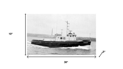 10" Unfinished Wood Hand Painted Model Boat HomeRoots