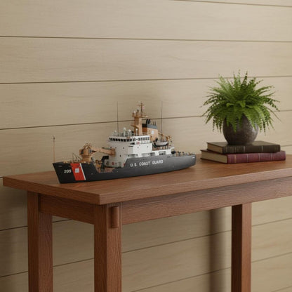 10" Unfinished Wood Hand Painted Model Boat HomeRoots