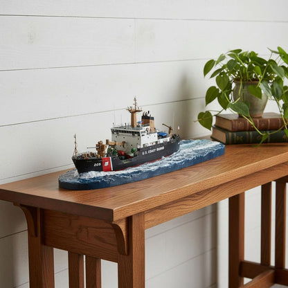 10" Unfinished Wood Hand Painted Model Boat HomeRoots