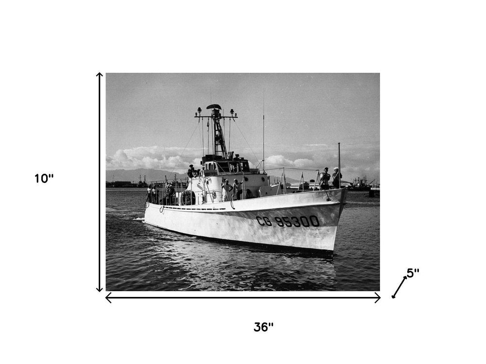 10" Unfinished Wood Hand Painted Model Boat HomeRoots