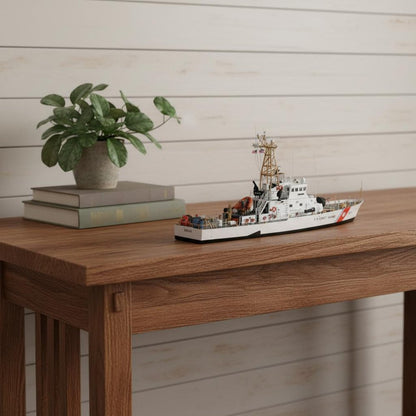 10" Unfinished Wood Hand Painted Model Boat HomeRoots