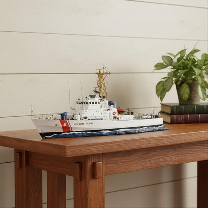 10" Unfinished Wood Hand Painted Model Boat HomeRoots