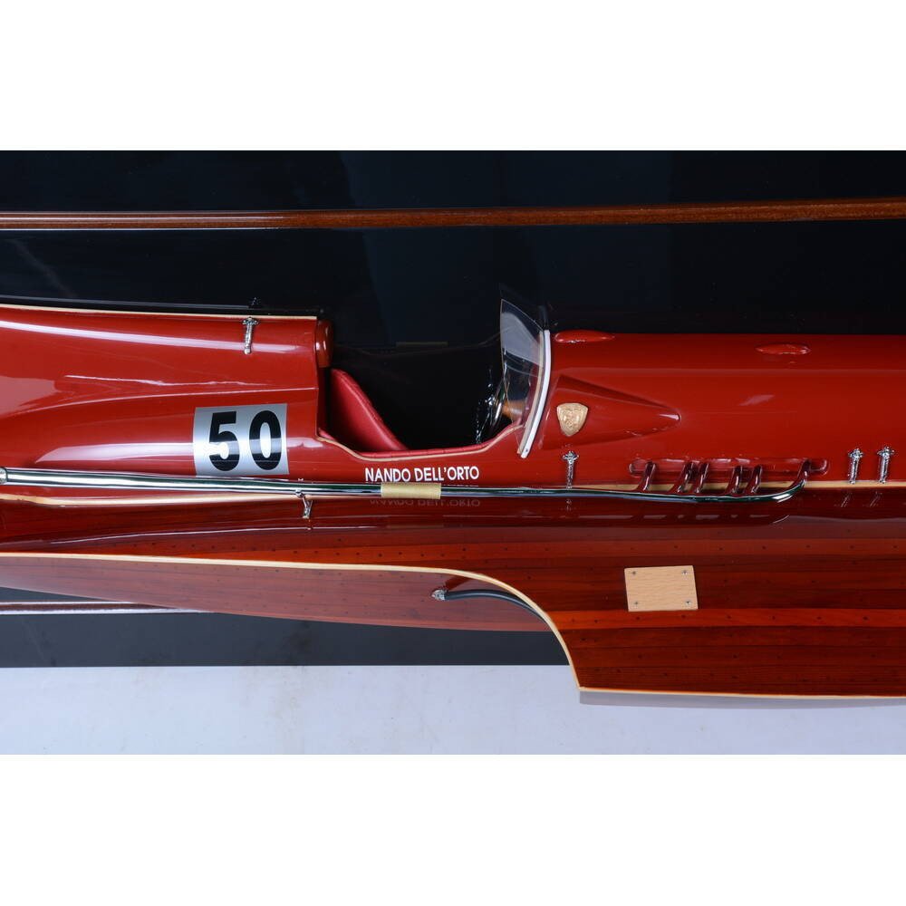 7" Unfinished Wood Hand Painted Model Boat HomeRoots