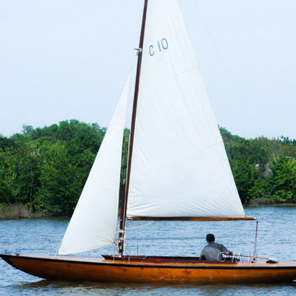 67" Unfinished Wood Hand Painted Model Boat HomeRoots
