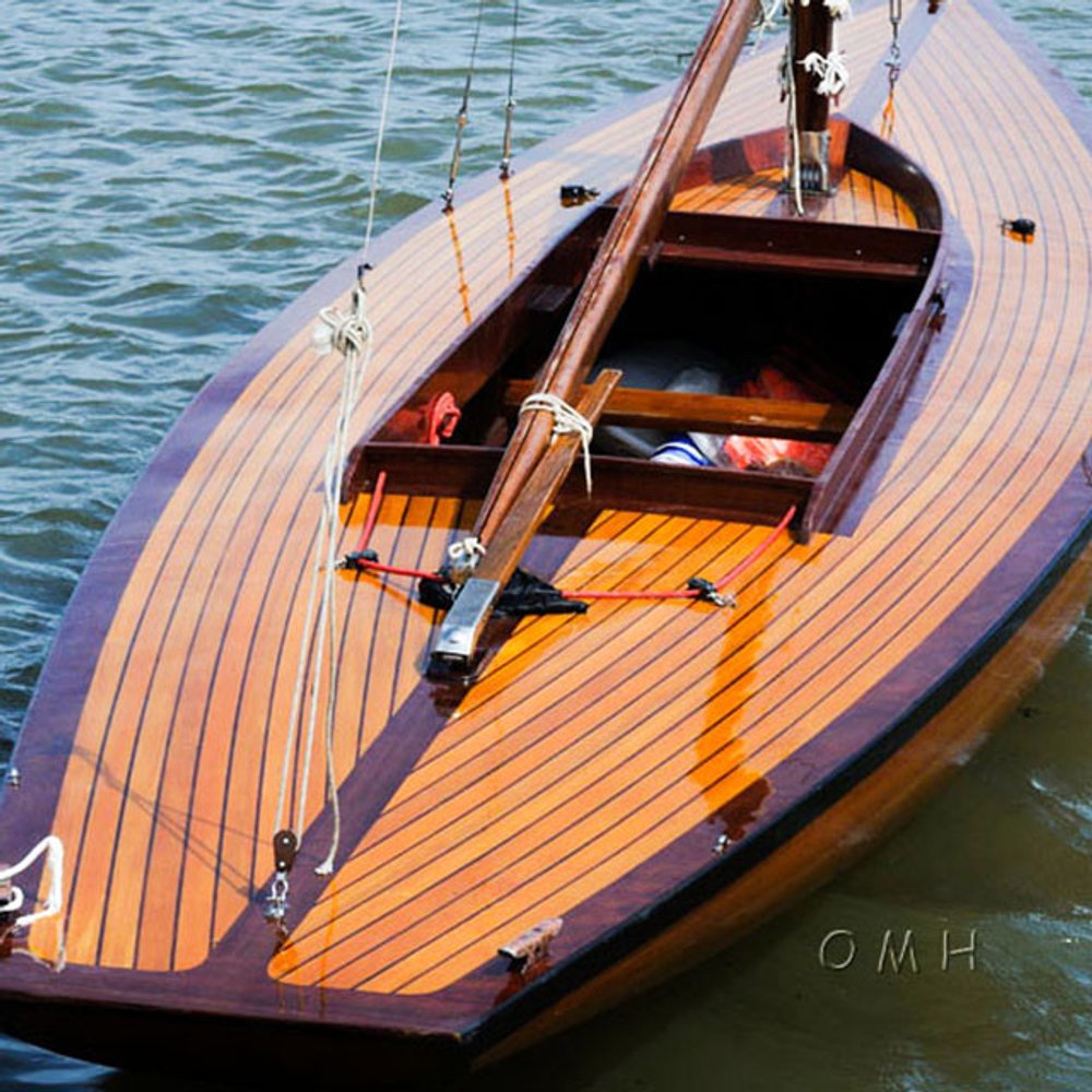 67" Unfinished Wood Hand Painted Model Boat HomeRoots