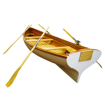 30" Unfinished Wood Hand Painted Model Boat HomeRoots