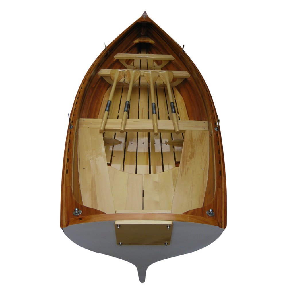 30" Unfinished Wood Hand Painted Model Boat HomeRoots