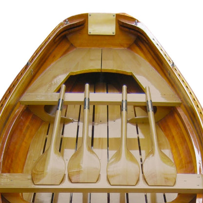 30" Unfinished Wood Hand Painted Model Boat HomeRoots