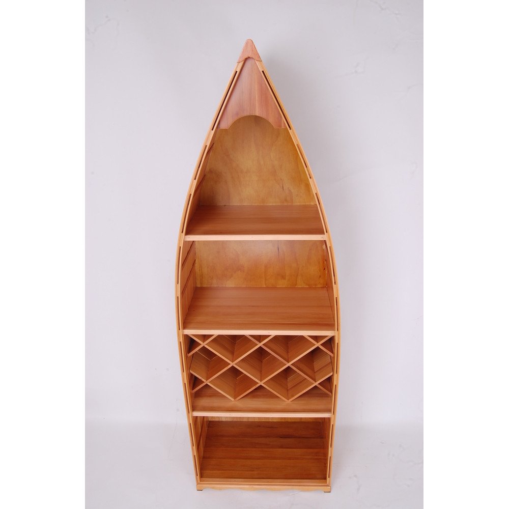 74" Unfinished Wood Hand Painted Model Boat HomeRoots