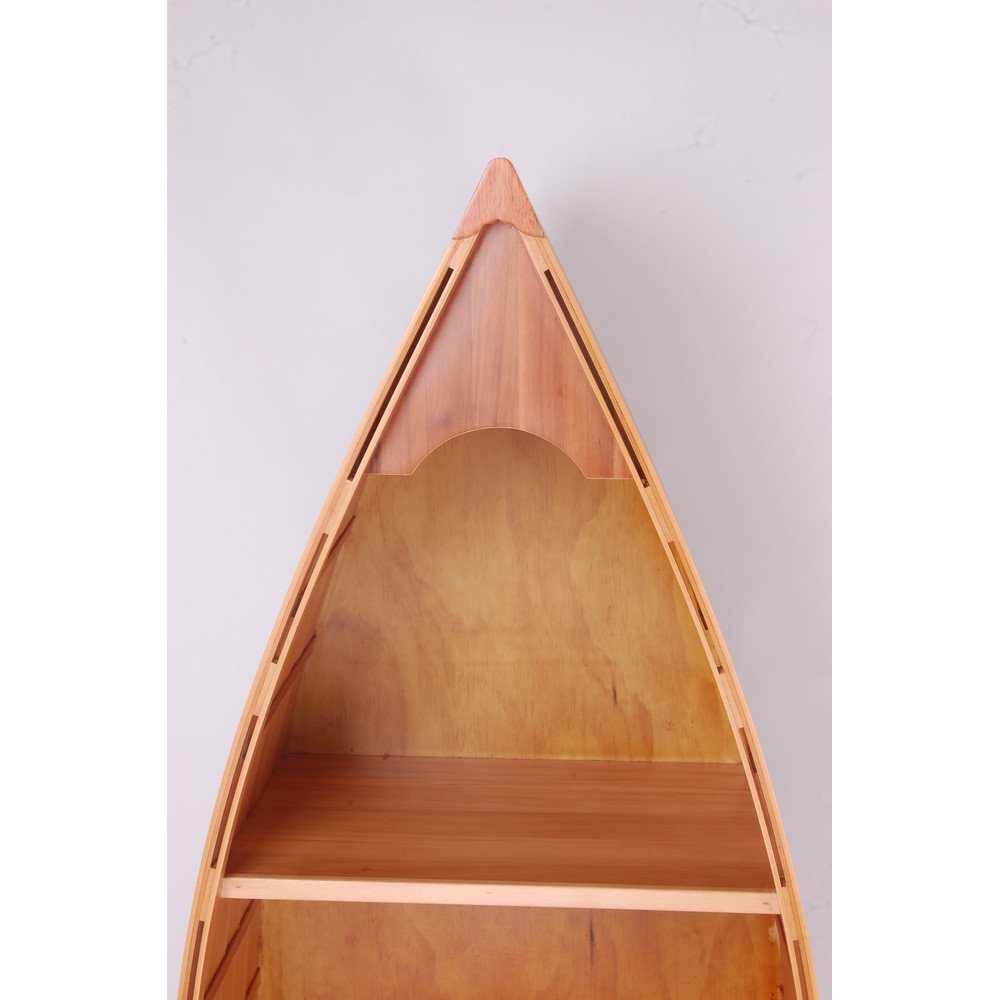 74" Unfinished Wood Hand Painted Model Boat HomeRoots