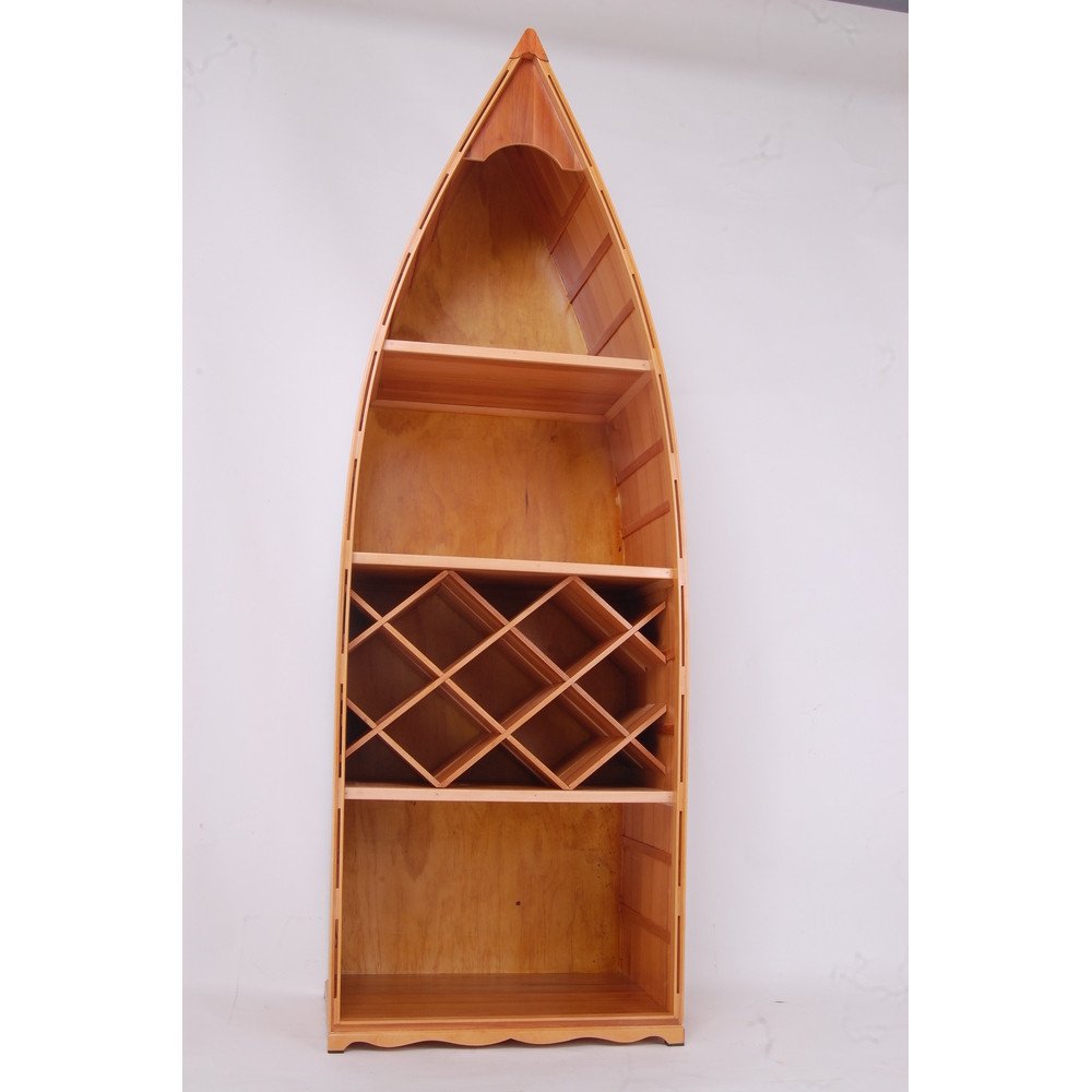 74" Unfinished Wood Hand Painted Model Boat HomeRoots