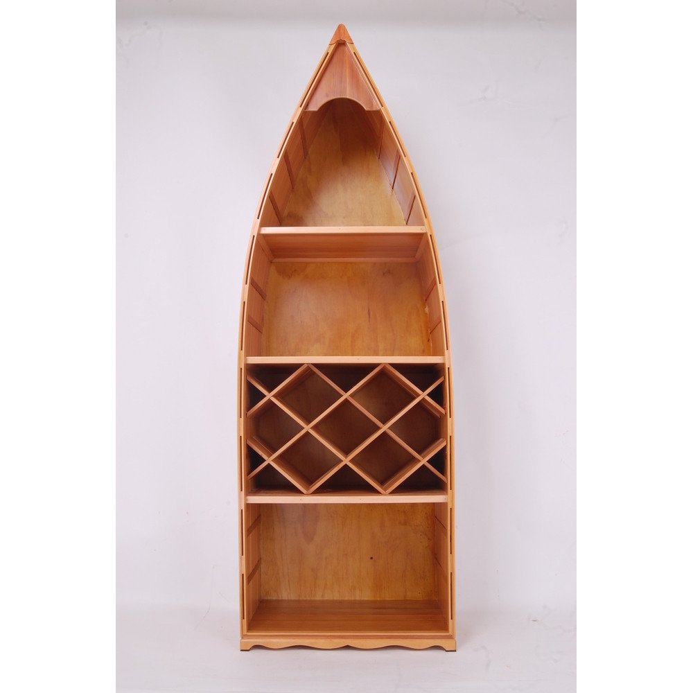 74" Unfinished Wood Hand Painted Model Boat HomeRoots