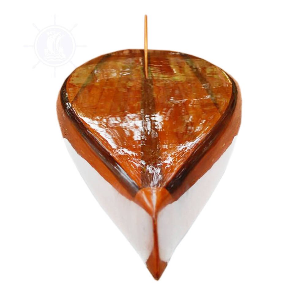 6" Unfinished Wood Hand Painted Model Boat HomeRoots