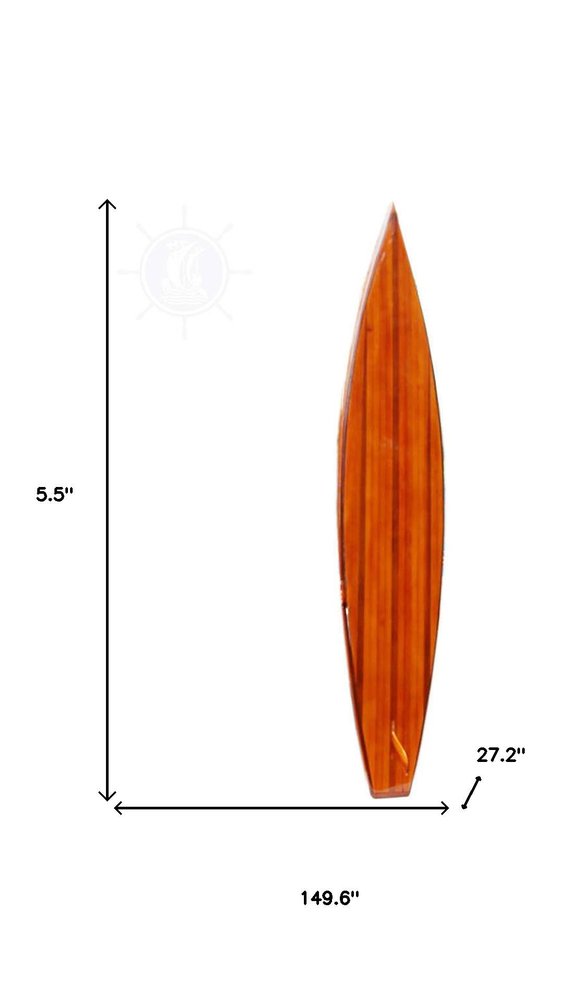 6" Unfinished Wood Hand Painted Model Boat HomeRoots