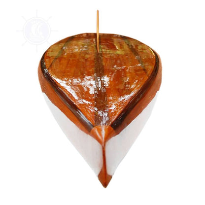 6" Unfinished Wood Hand Painted Model Boat HomeRoots