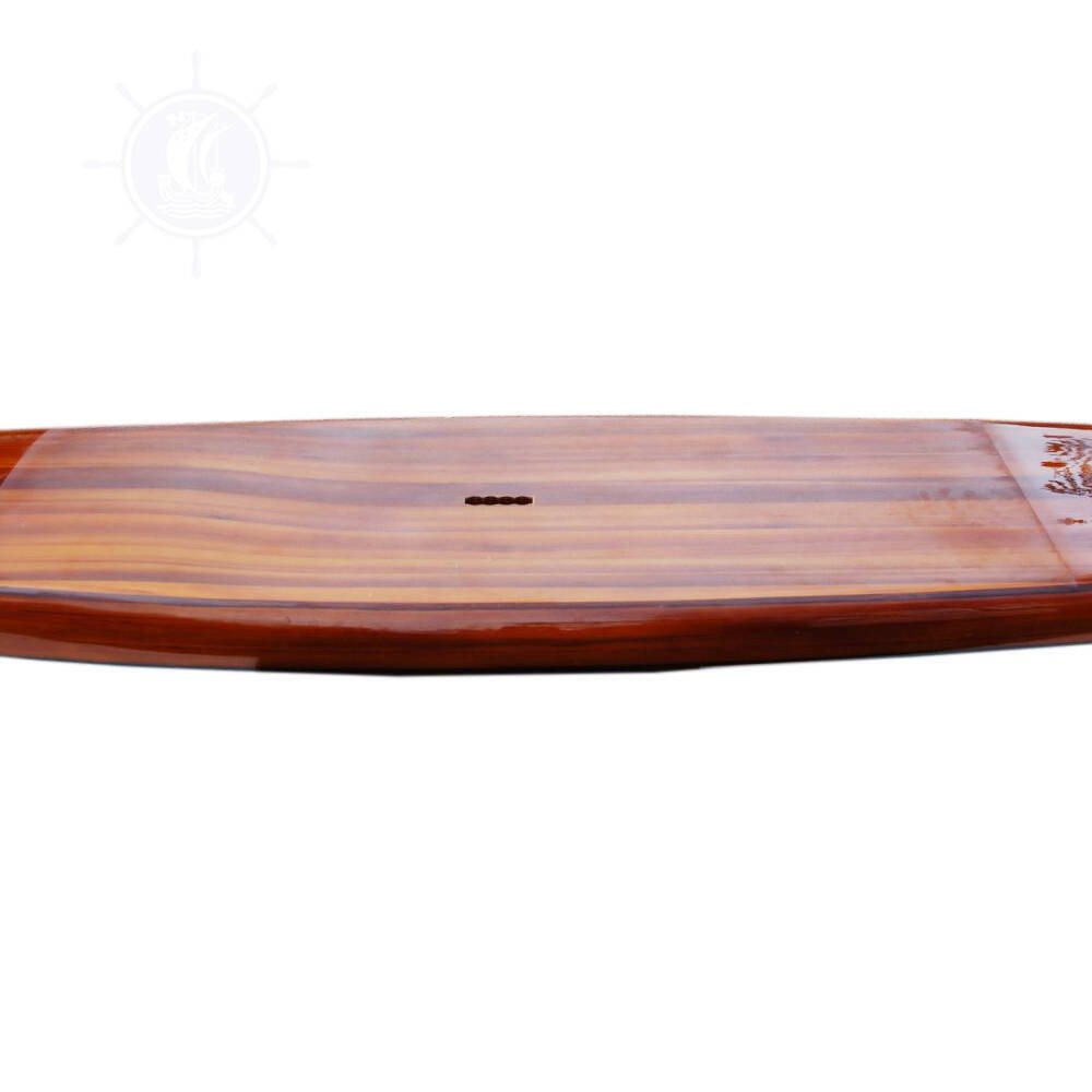 6" Unfinished Wood Hand Painted Model Boat HomeRoots