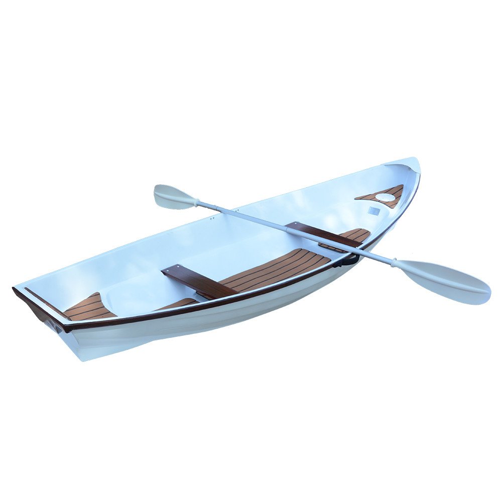 14" Unfinished Wood Hand Painted Model Boat HomeRoots