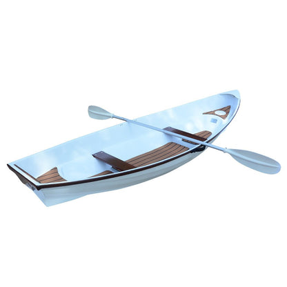 14" Unfinished Wood Hand Painted Model Boat HomeRoots