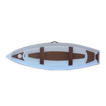 14" Unfinished Wood Hand Painted Model Boat HomeRoots