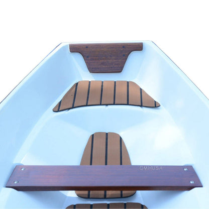 14" Unfinished Wood Hand Painted Model Boat HomeRoots