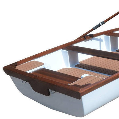 20" Unfinished Wood Hand Painted Model Boat HomeRoots