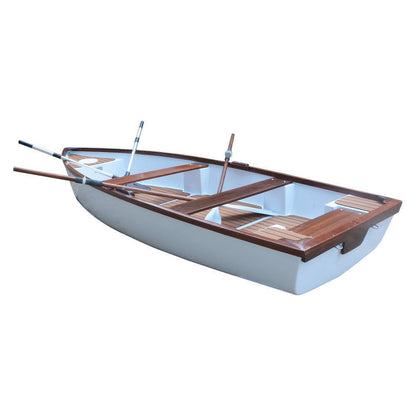 20" Unfinished Wood Hand Painted Model Boat HomeRoots