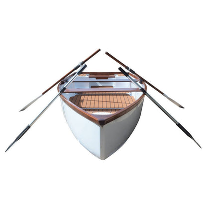 20" Unfinished Wood Hand Painted Model Boat HomeRoots