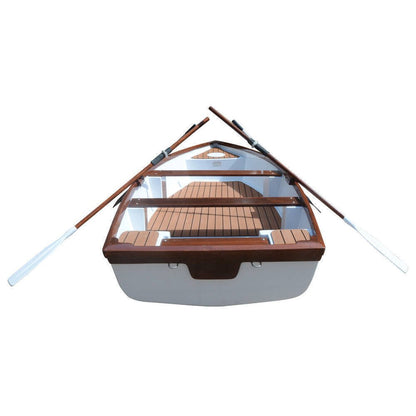 20" Unfinished Wood Hand Painted Model Boat HomeRoots