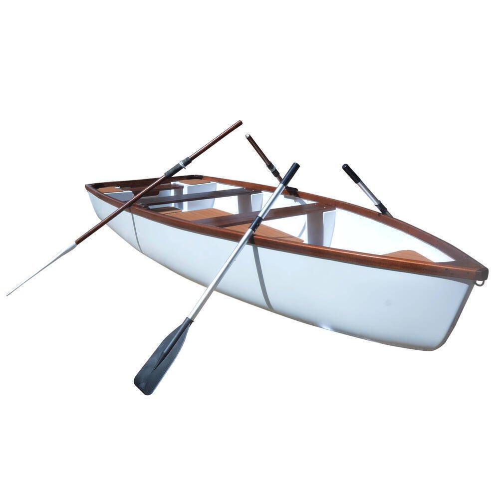 20" Unfinished Wood Hand Painted Model Boat HomeRoots