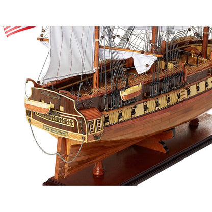 31" Unfinished Wood Hand Painted Model Boat HomeRoots