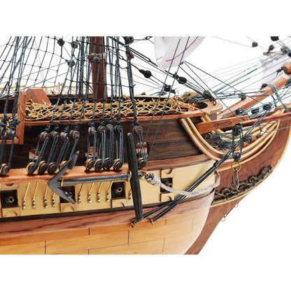 31" Unfinished Wood Hand Painted Model Boat HomeRoots