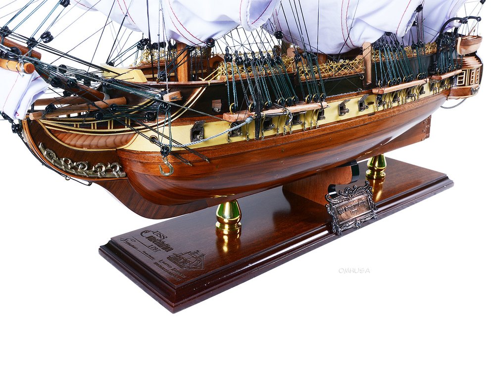 25" Unfinished Wood Hand Painted Model Boat HomeRoots