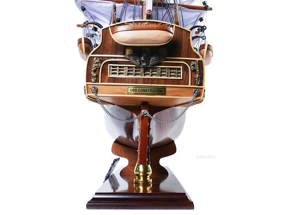 25" Unfinished Wood Hand Painted Model Boat HomeRoots