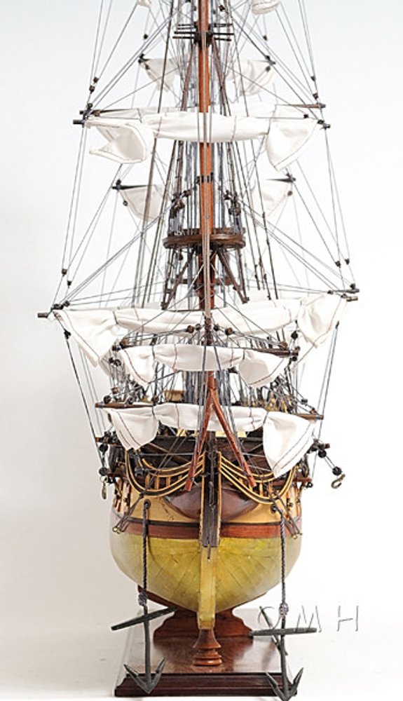 13" Unfinished Wood Hand Painted Model Boat HomeRoots