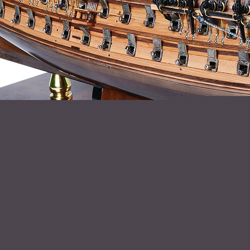 26" Unfinished Wood Hand Painted Model Boat HomeRoots